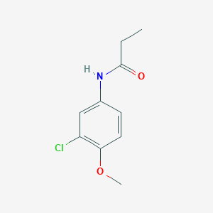 molecular formula C10H12ClNO2 B245081 N-(3-chloro-4-methoxyphenyl)propanamide 