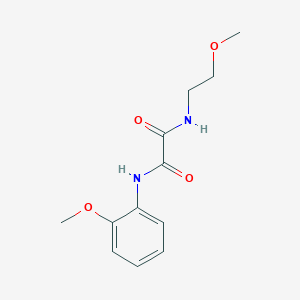 molecular formula C12H16N2O4 B2450825 N-(2-methoxyethyl)-N'-(2-methoxyphenyl)ethanediamide CAS No. 357268-82-7