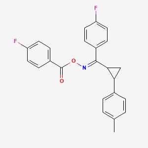 (Z)-[(4-fluorophenyl)[2-(4-methylphenyl)cyclopropyl]methylidene]amino 4-fluorobenzoate