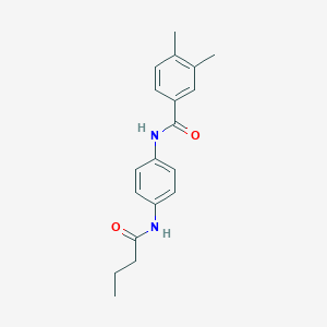 molecular formula C19H22N2O2 B245083 N-[4-(butanoylamino)phenyl]-3,4-dimethylbenzamide 