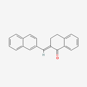 molecular formula C21H16O B2450834 1(2H)-Naphthalenone, 3,4-dihydro-2-(2-naphthalenylmethylene)- CAS No. 55723-88-1