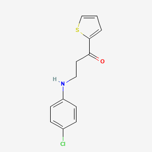 molecular formula C13H12ClNOS B2450836 3-(4-氯苯胺基)-1-(2-噻吩基)-1-丙酮 CAS No. 93523-12-7