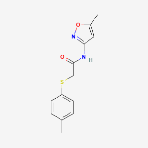 molecular formula C13H14N2O2S B2450849 N-(5-甲基-1,2-噁唑-3-基)-2-[(4-甲基苯基)硫基]乙酰胺 CAS No. 403836-42-0