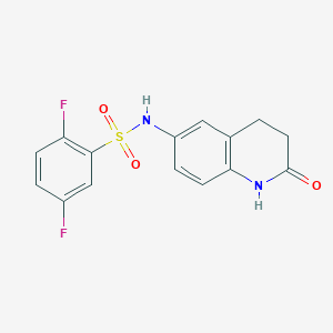 2,5-difluoro-N-(2-oxo-1,2,3,4-tetrahydroquinolin-6-yl)benzenesulfonamide