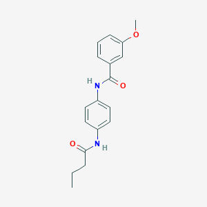molecular formula C18H20N2O3 B245086 N-[4-(butyrylamino)phenyl]-3-methoxybenzamide 