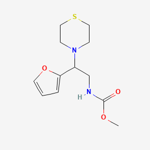 Methyl (2-(furan-2-yl)-2-thiomorpholinoethyl)carbamate
