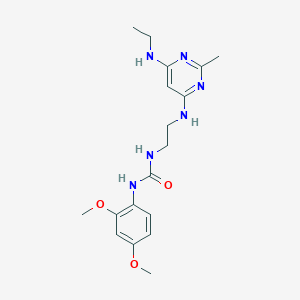 1-(2,4-Dimethoxyphenyl)-3-(2-((6-(ethylamino)-2-methylpyrimidin-4-yl)amino)ethyl)urea