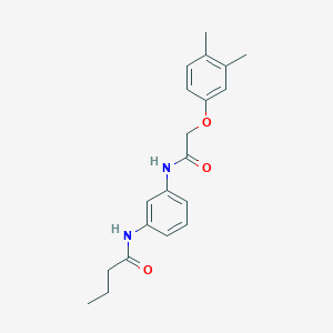 molecular formula C20H24N2O3 B245088 N-[3-[[2-(3,4-dimethylphenoxy)acetyl]amino]phenyl]butanamide CAS No. 5842-34-2