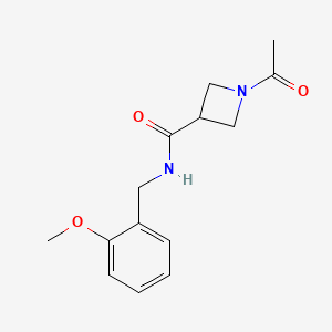 1-acetyl-N-(2-methoxybenzyl)azetidine-3-carboxamide