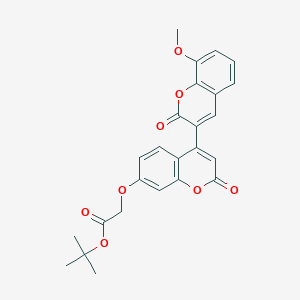 Tert-butyl 2-[4-(8-methoxy-2-oxochromen-3-yl)-2-oxochromen-7-yloxy]acetate