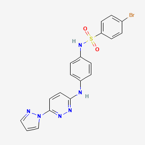 N-(4-((6-(1H-pyrazol-1-yl)pyridazin-3-yl)amino)phenyl)-4-bromobenzenesulfonamide