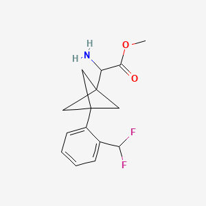 Methyl 2-amino-2-[3-[2-(difluoromethyl)phenyl]-1-bicyclo[1.1.1]pentanyl]acetate