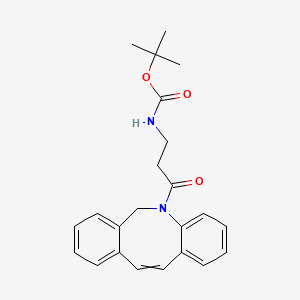 molecular formula C23H26N2O3 B2450909 tert-Butyl (Z)-(3-(dibenzo[b,f]azocin-5(6H)-yl)-3-oxopropyl)carbamate CAS No. 2177269-91-7