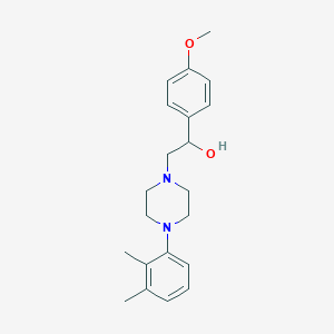 molecular formula C21H28N2O2 B2450918 2-[4-(2,3-Dimethylphenyl)piperazin-1-yl]-1-(4-methoxyphenyl)ethanol CAS No. 1251708-93-6