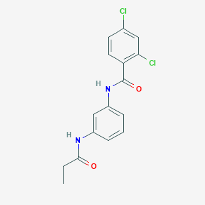 molecular formula C16H14Cl2N2O2 B245092 2,4-dichloro-N-[3-(propanoylamino)phenyl]benzamide 