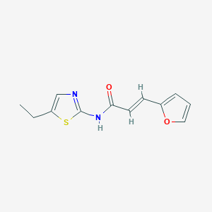 molecular formula C12H12N2O2S B2450922 (E)-N-(5-ethyl-1,3-thiazol-2-yl)-3-(furan-2-yl)prop-2-enamide CAS No. 853889-48-2