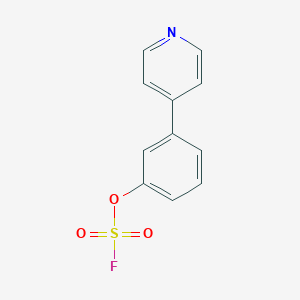 molecular formula C11H8FNO3S B2450929 4-(3-Fluorosulfonyloxyphenyl)pyridine CAS No. 2411224-60-5