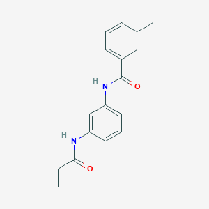 molecular formula C17H18N2O2 B245094 3-methyl-N-[3-(propanoylamino)phenyl]benzamide 