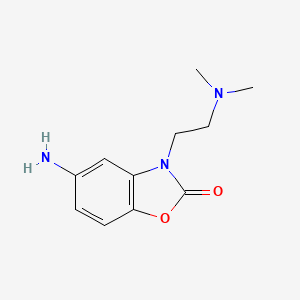 molecular formula C11H15N3O2 B2450941 5-Amino-3-[2-(dimethylamino)ethyl]-2,3-dihydro-1,3-benzoxazol-2-one CAS No. 174567-46-5