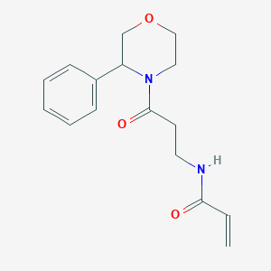 N-[3-Oxo-3-(3-phenylmorpholin-4-yl)propyl]prop-2-enamide