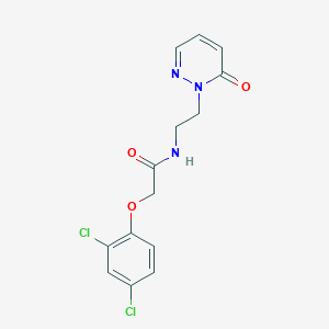 2-(2,4-dichlorophenoxy)-N-(2-(6-oxopyridazin-1(6H)-yl)ethyl)acetamide