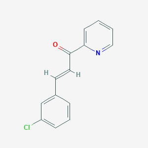 (E)-3-(3-Chlorophenyl)-1-(pyridin-2-yl)prop-2-en-1-one