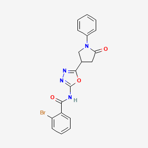 molecular formula C19H15BrN4O3 B2450958 4-(3,5-dichlorophenyl)-6-fluoro-2-(pyrrolidin-1-ylcarbonyl)-4H-1,4-benzothiazine 1,1-dioxide CAS No. 1111175-31-5