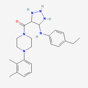 4-[4-(2,3-dimethylphenyl)piperazine-1-carbonyl]-N-(4-ethylphenyl)-1H-1,2,3-triazol-5-amine
