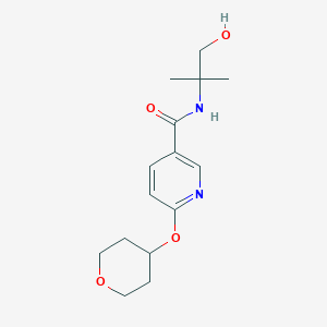 N-(1-hydroxy-2-methylpropan-2-yl)-6-((tetrahydro-2H-pyran-4-yl)oxy)nicotinamide