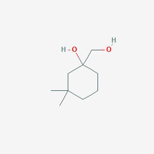 molecular formula C9H18O2 B2450979 1-(羟甲基)-3,3-二甲基环己烷-1-醇 CAS No. 1546780-44-2