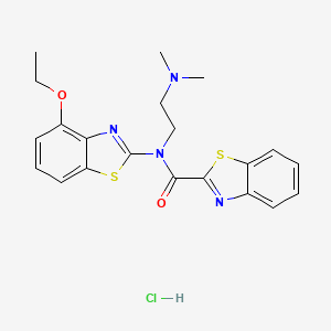 N-(2-(dimethylamino)ethyl)-N-(4-ethoxybenzo[d]thiazol-2-yl)benzo[d]thiazole-2-carboxamide hydrochloride