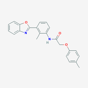 molecular formula C23H20N2O3 B245101 N-[3-(1,3-benzoxazol-2-yl)-2-methylphenyl]-2-(4-methylphenoxy)acetamide 