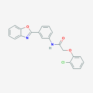 N-[3-(1,3-benzoxazol-2-yl)phenyl]-2-(2-chlorophenoxy)acetamide