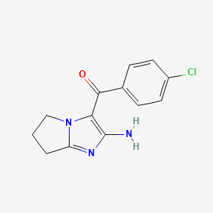 (2-amino-6,7-dihydro-5H-pyrrolo[1,2-a]imidazol-3-yl)(4-chlorophenyl)methanone