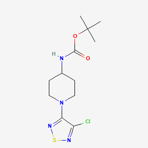 Tert-butyl N-[1-(4-chloro-1,2,5-thiadiazol-3-yl)piperidin-4-yl]carbamate