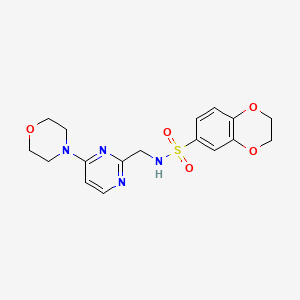 N-((4-morpholinopyrimidin-2-yl)methyl)-2,3-dihydrobenzo[b][1,4]dioxine-6-sulfonamide