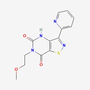 6-(2-methoxyethyl)-3-(2-pyridyl)isothiazolo[4,5-d]pyrimidine-5,7(4H,6H)-dione