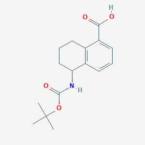5-[(2-Methylpropan-2-yl)oxycarbonylamino]-5,6,7,8-tetrahydronaphthalene-1-carboxylic acid