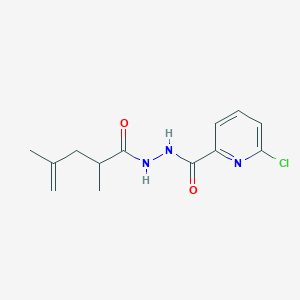 6-chloro-N'-(2,4-dimethylpent-4-enoyl)pyridine-2-carbohydrazide