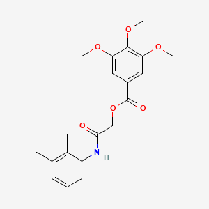 [(2,3-DIMETHYLPHENYL)CARBAMOYL]METHYL 3,4,5-TRIMETHOXYBENZOATE