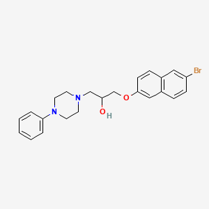 1-[(6-Bromonaphthalen-2-yl)oxy]-3-(4-phenylpiperazin-1-yl)propan-2-ol