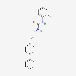 molecular formula C21H28N4O B2451073 1-(3-(4-苯基哌嗪-1-基)丙基)-3-(邻甲苯基)脲 CAS No. 899903-10-7