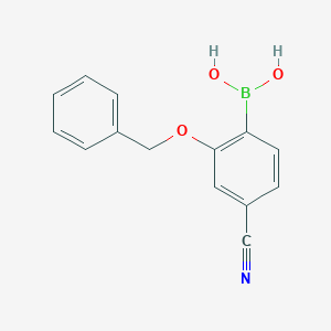 2-Benzyloxy-4-cyanophenylboronic acid