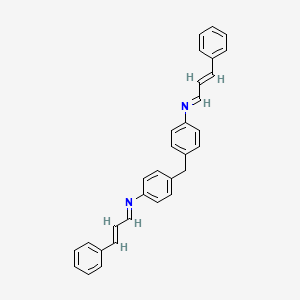 molecular formula C31H26N2 B2451083 (E)-3-phenyl-N-[4-[[4-[[(E)-3-phenylprop-2-enylidene]amino]phenyl]methyl]phenyl]prop-2-en-1-imine CAS No. 49679-36-9