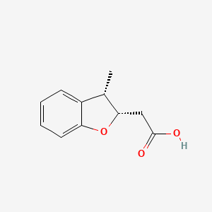 2-[(2S,3S)-3-Methyl-2,3-dihydro-1-benzofuran-2-yl]acetic acid