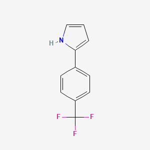 molecular formula C11H8F3N B2451092 2-[4-(Trifluoromethyl)phenyl]pyrrole CAS No. 115464-88-5