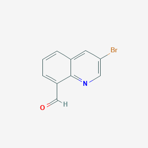 molecular formula C10H6BrNO B2451095 3-溴喹啉-8-甲醛 CAS No. 1556231-57-2