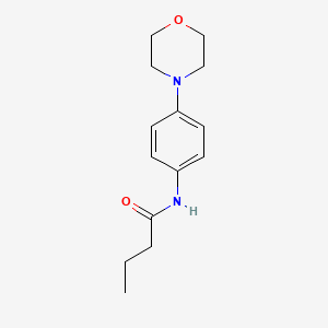 molecular formula C14H20N2O2 B2451100 N-[4-(吗啉-4-基)苯基]丁酰胺 CAS No. 250714-60-4