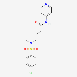 4-[(4-Chloro-benzenesulfonyl)-methyl-amino]-N-pyridin-4-yl-butyramide