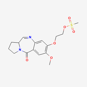 2-[(2-Methoxy-11-oxo-6a,7,8,9-tetrahydropyrrolo[2,1-c][1,4]benzodiazepin-3-yl)oxy]ethyl methanesulfonate